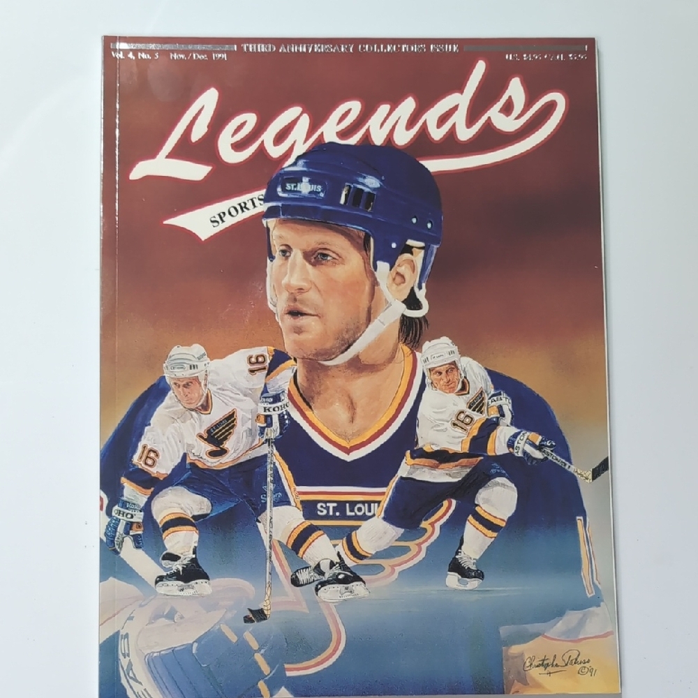 Legends Sports Magazine 3rd Anniversary Collector's Issue. Brett Hull Cover